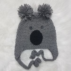 🐨 Handmade Crochet Koala Hat sz 3-6 months